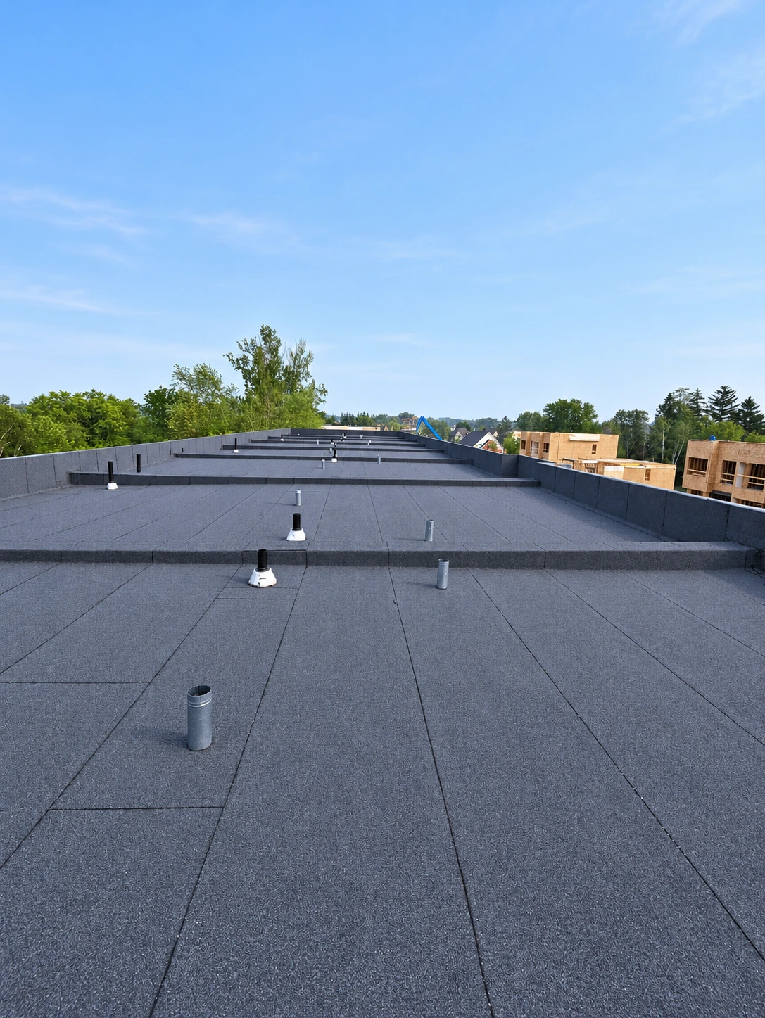 Flat roof membrane